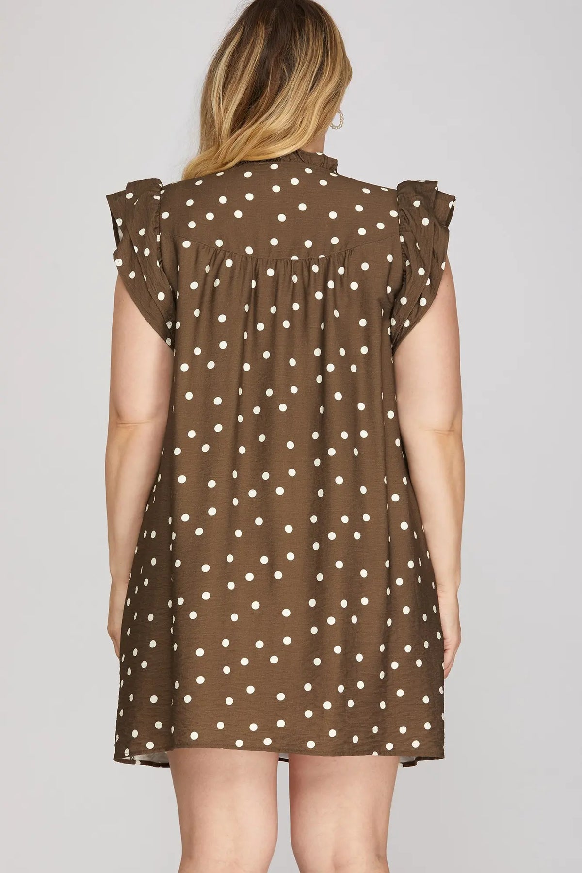Curvy Polka Dot Dress