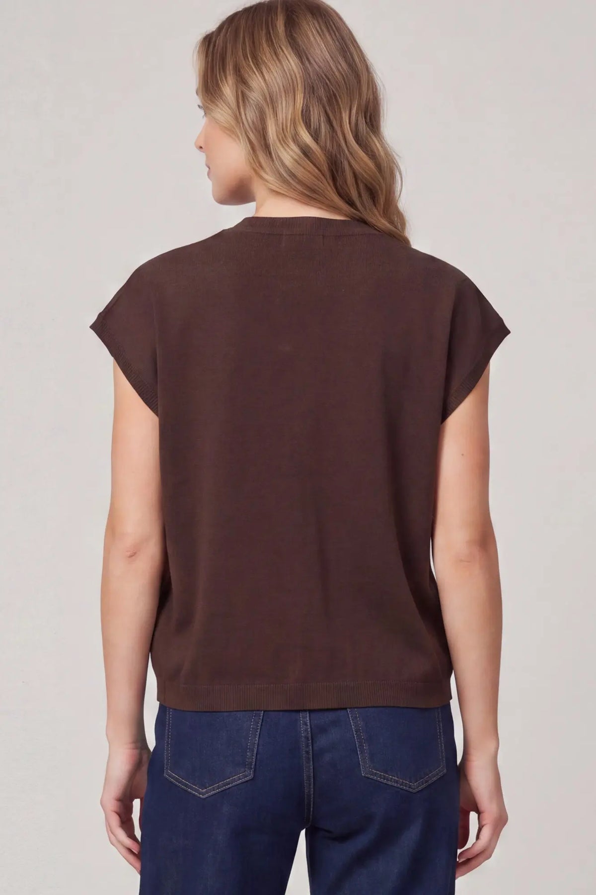 Brown Sweater Vest