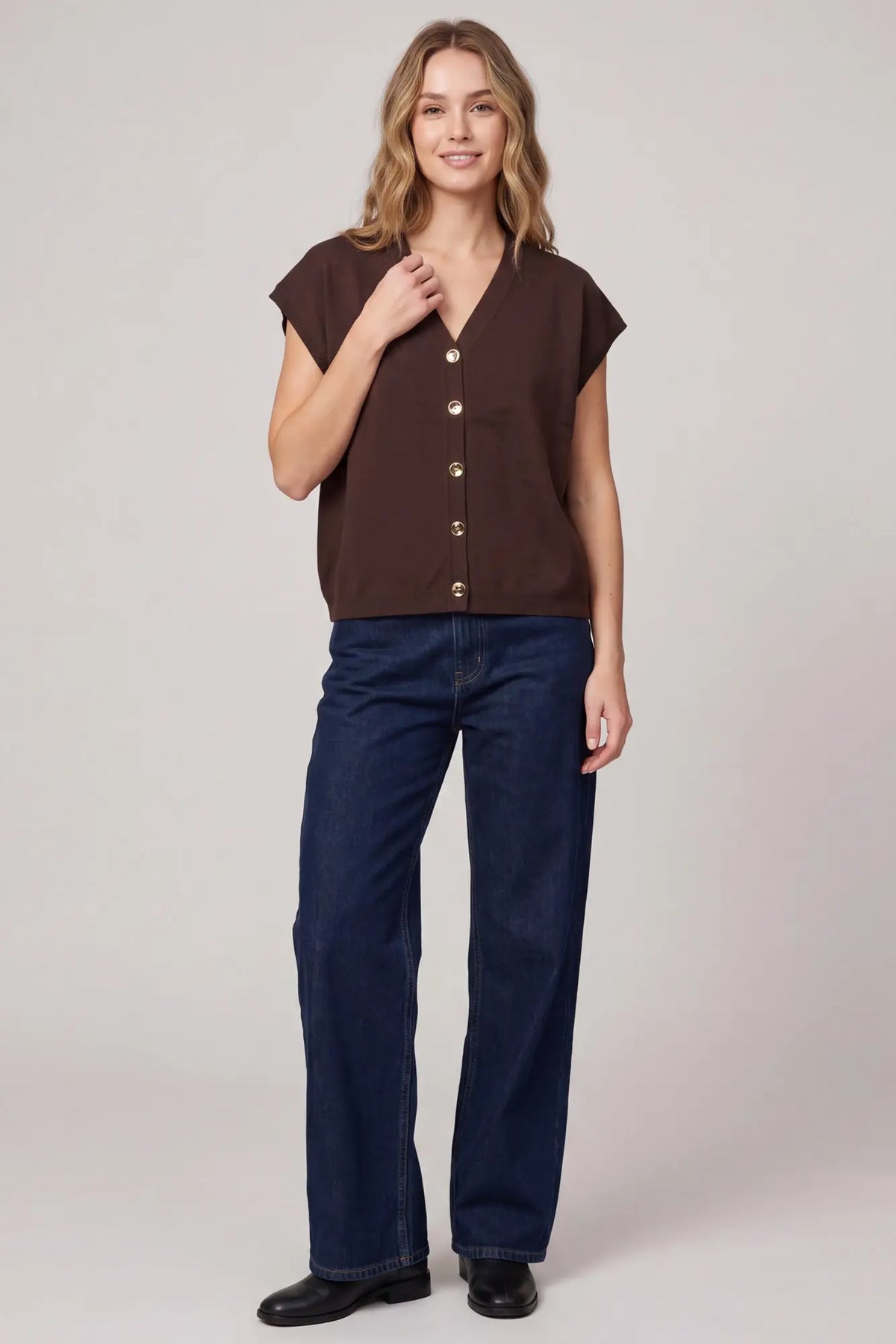 Brown Sweater Vest