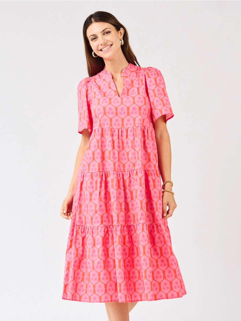 Charming Pink Midi