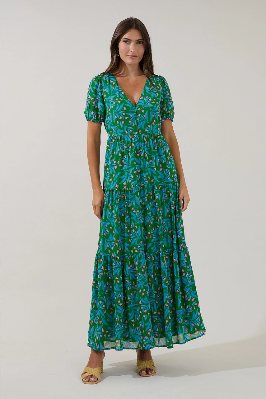 Kelly Blue Maxi Dress
