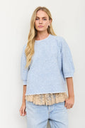 Heathered Knit Sweater