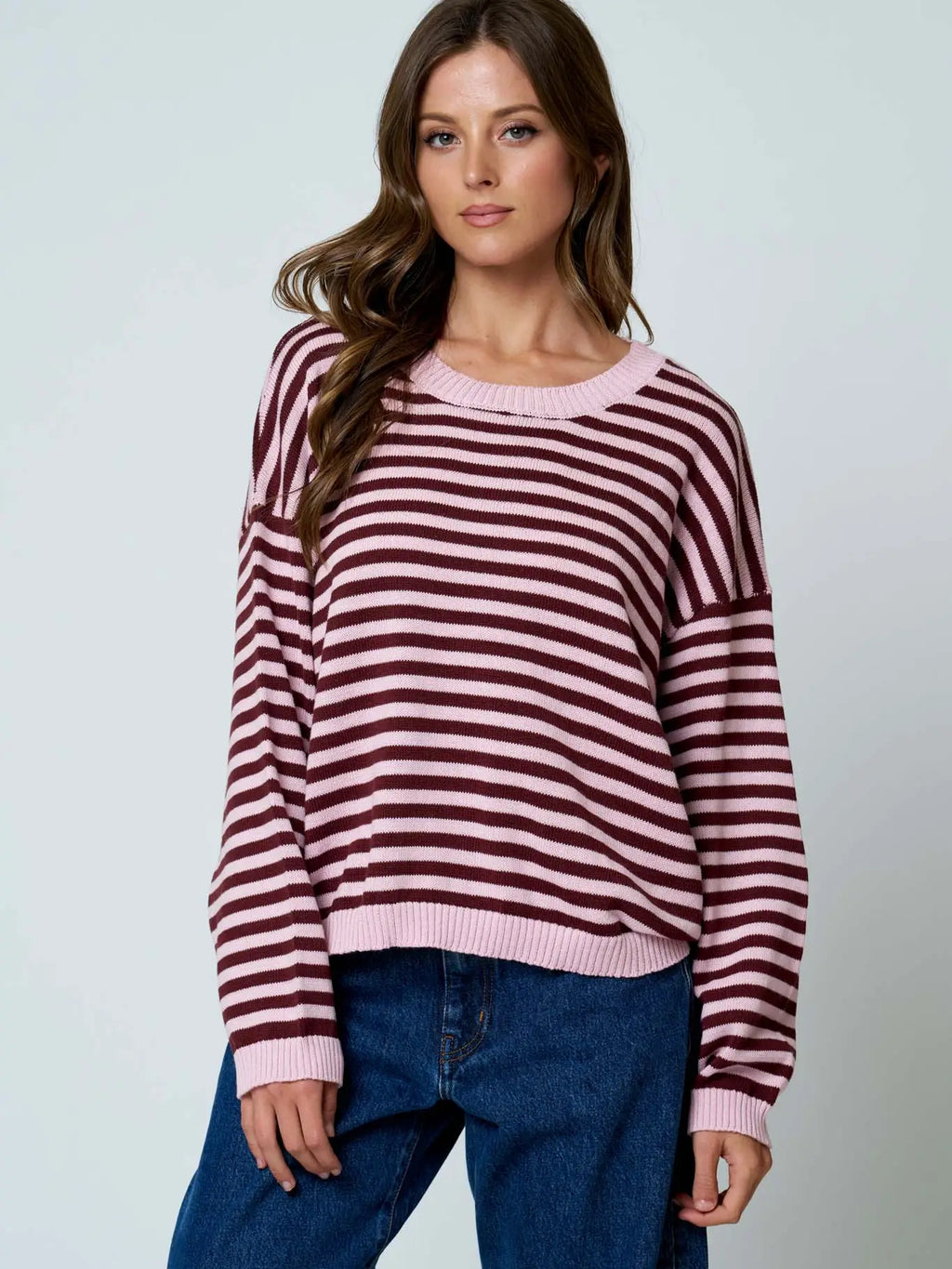 Relaxed Button Back Sweater