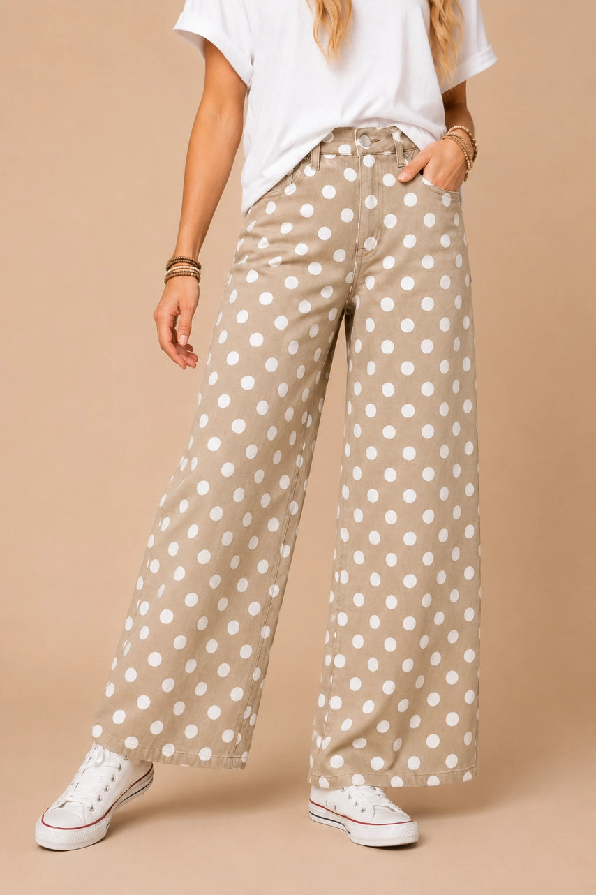 Polka Dot Denim