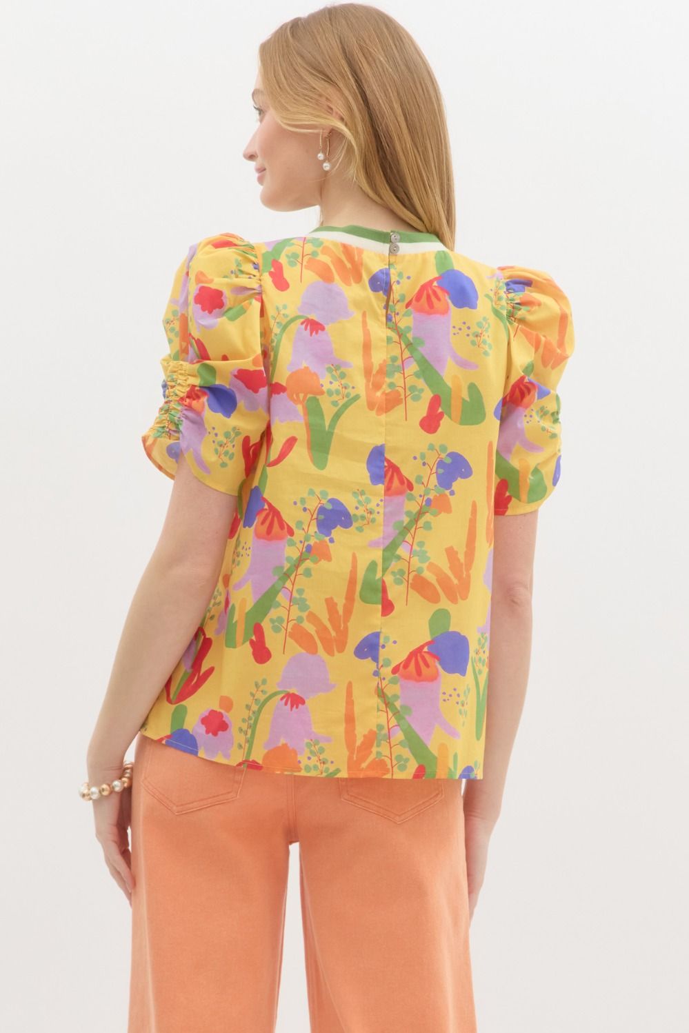 Abstract Floral Top