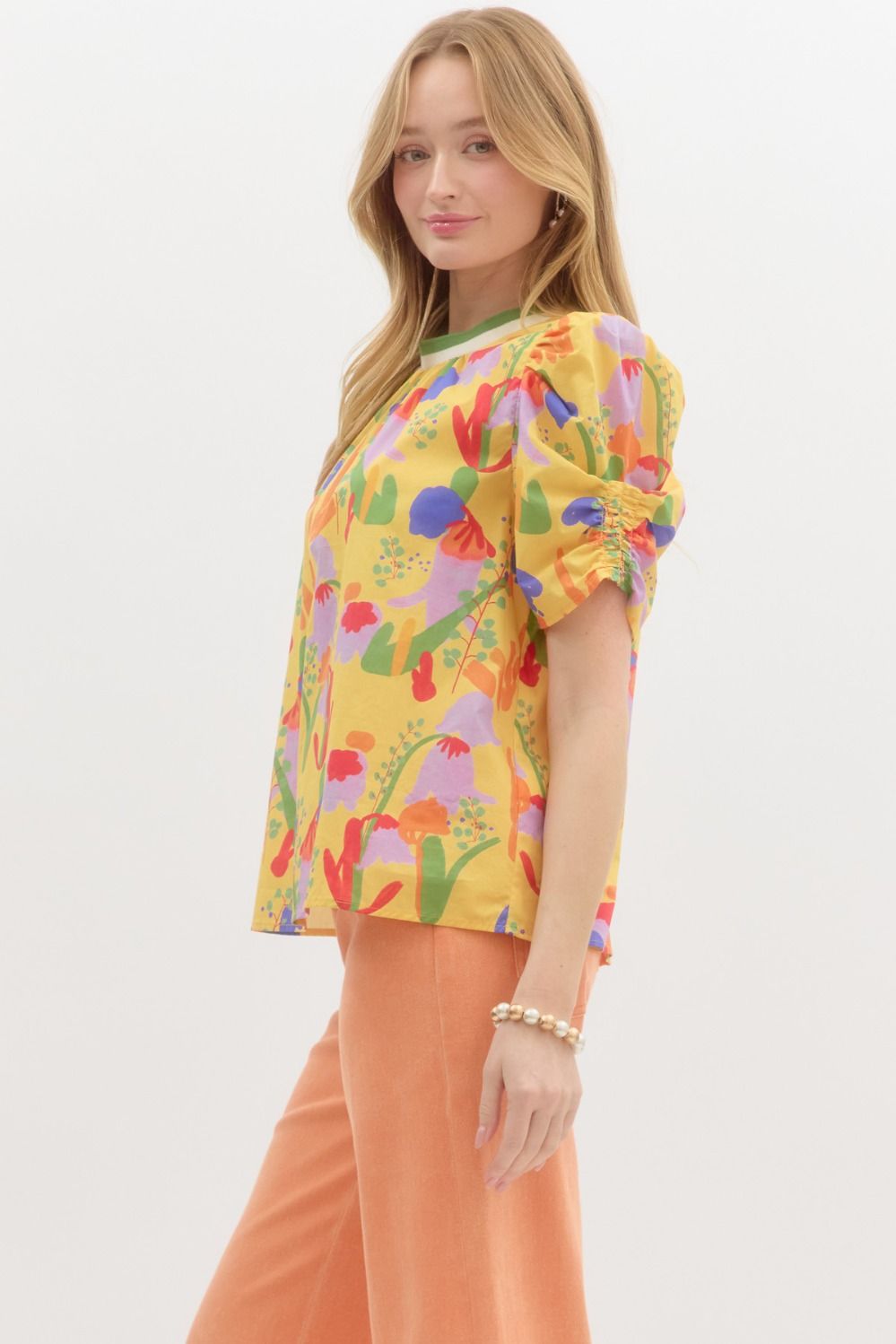 Abstract Floral Top