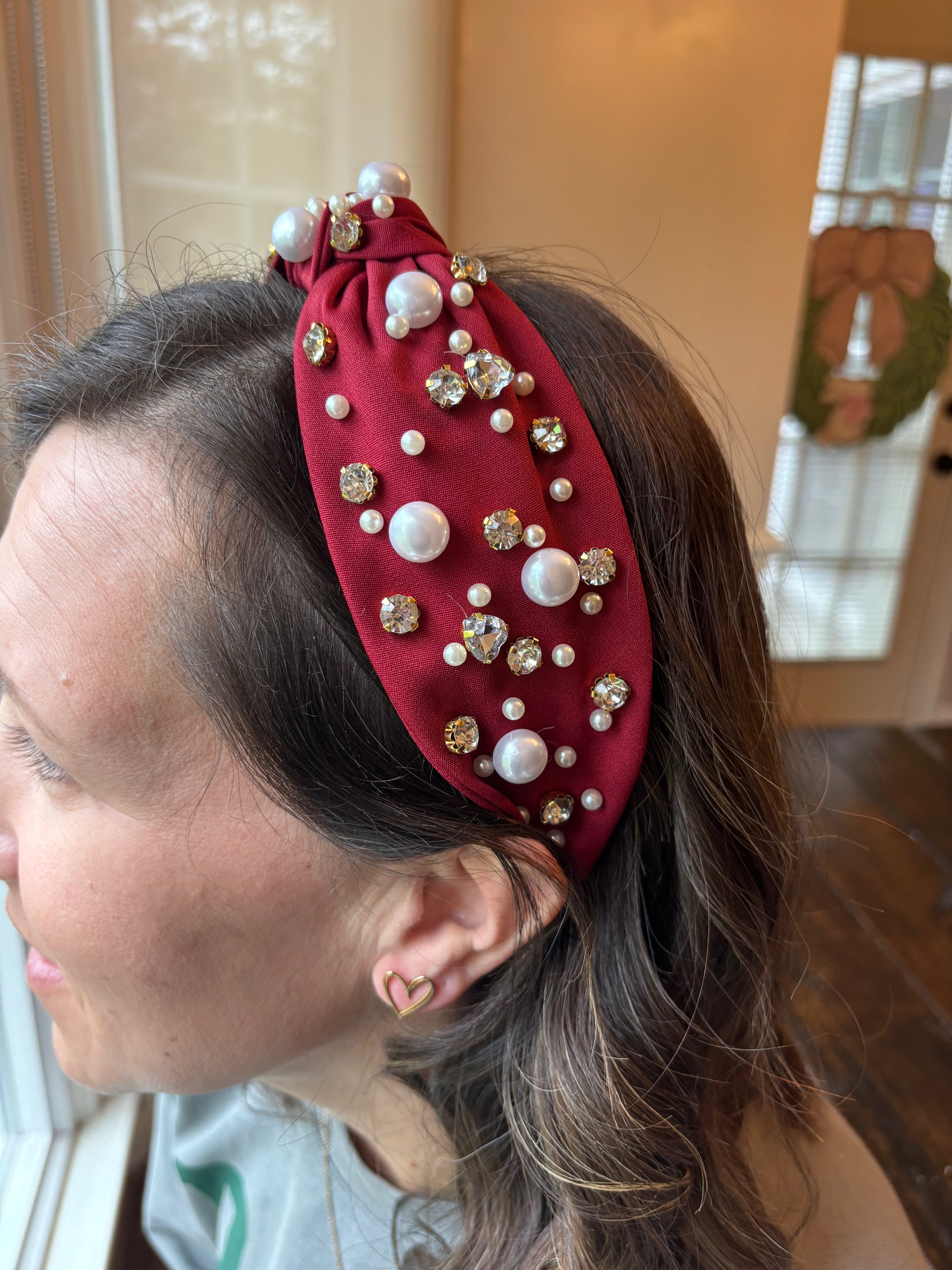Bejeweled Knotted Headband