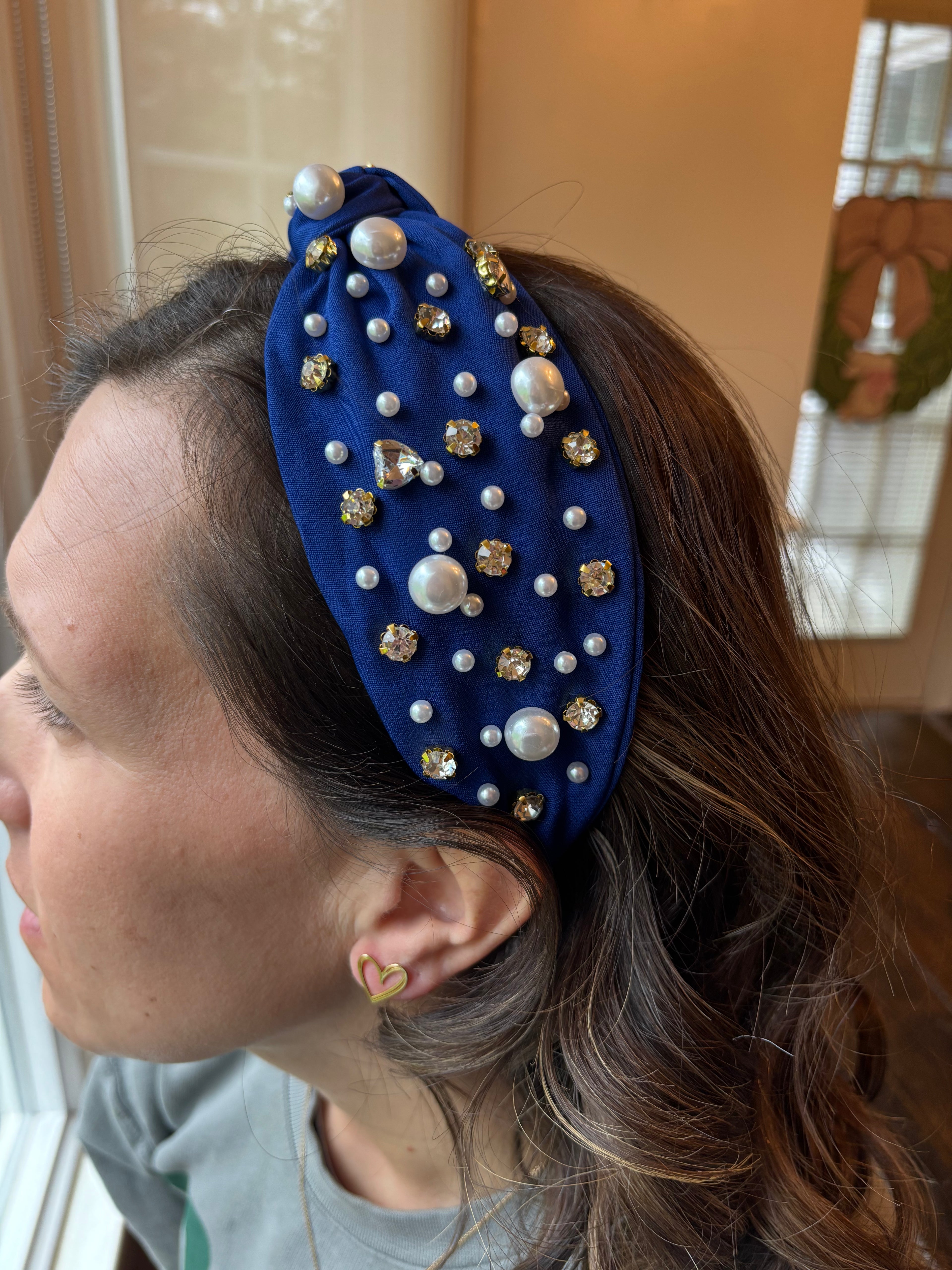 Bejeweled Knotted Headband