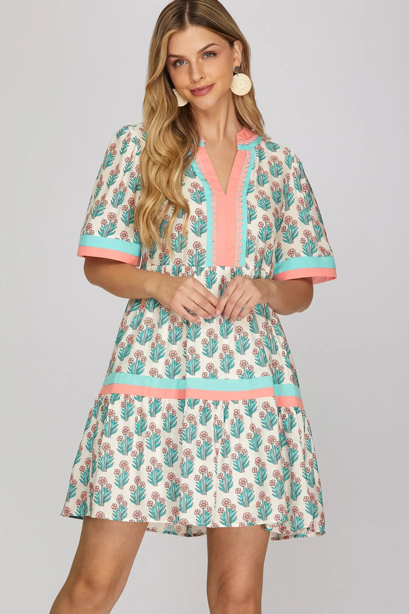 Lace Tiered Dress