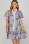 Ruffled Lilac Dress