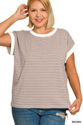 Curvy Cap Sleeve Top