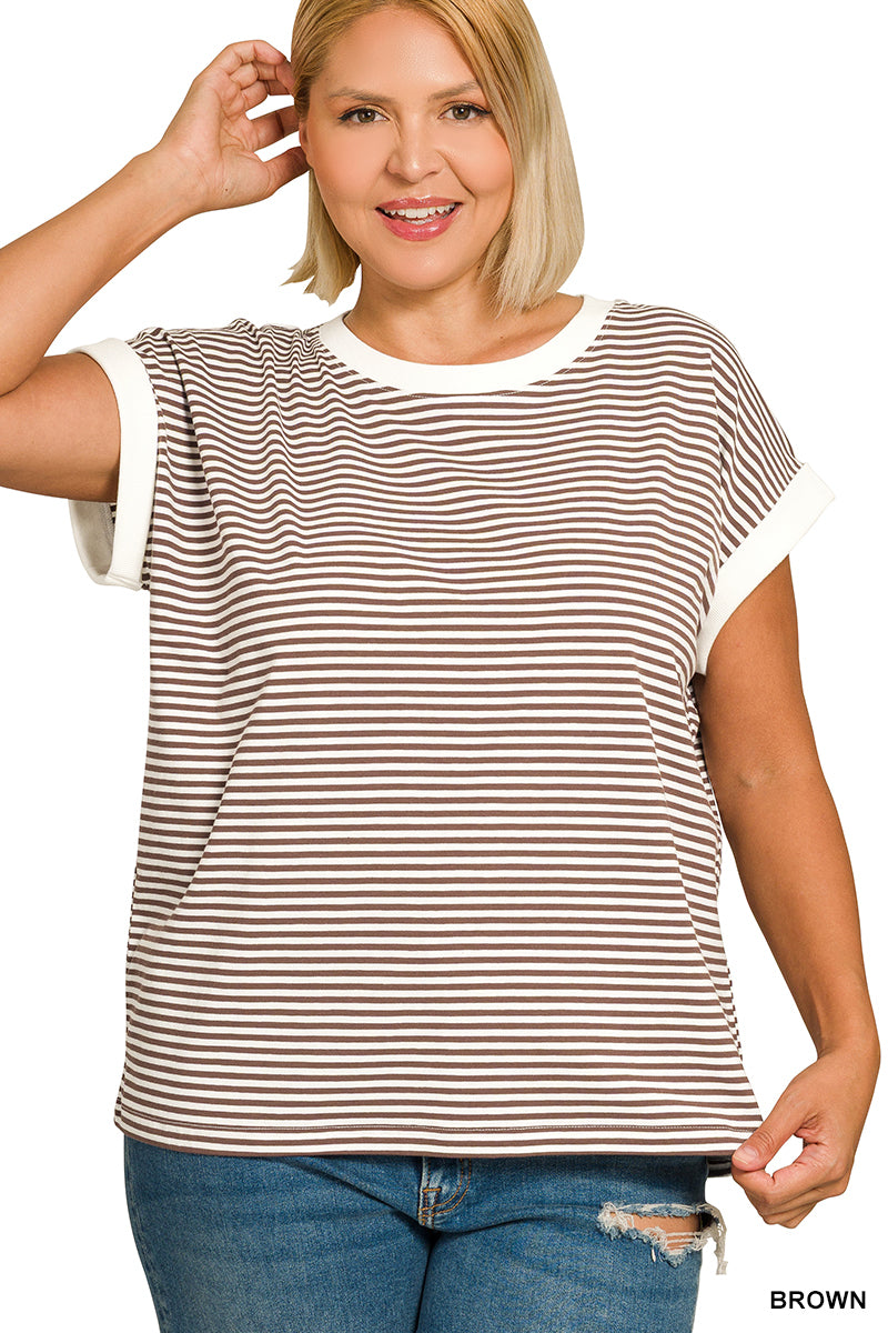 Curvy Cap Sleeve Top